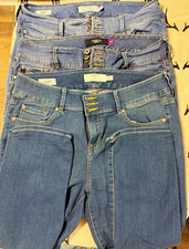 Lot of 3 Torrid Denim Jegging Crops/Capris 18 Stretch picture
