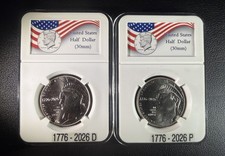 1776-2026 P&D Semiquincentennial/250th Anniversary Enduring Liberty Halfs  picture