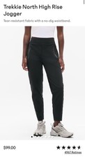 $99 Athleta Trekkie North High Rise Jogger Black Inseam 28” Size 4 picture