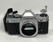 Vintage Canon AE-1 Silver 35mm SLR Film Camera Body Only For Parts Read picture