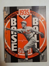 1935 Spalding's Official Base Ball Guide Dizzy Dean St. Louis Cardinals VG picture