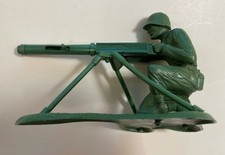 Rare 1960's Payton Toy Soldier Army Machine Gunner W Very Rare Bullets + BONUSES picture