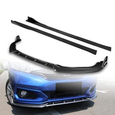 9Pc Front Lip Side Skirt Extensions Diffuser for 18-21 Honda Fit ABS Carbon picture