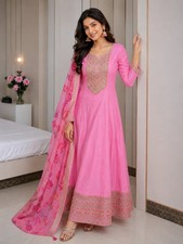 Anarkali Gown Indian Dress Salwar Kameez Ready made Party Wedding Bollywood picture
