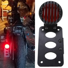 1” Motorcycle LED Tail Brake Light License Plate Bracket for Harley Honda Bobber picture