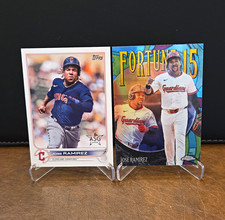 Topps 2021 & 2022 Jose Ramirez Guardians 2-Card Lot Chrome Platinum #269 F15-8 picture