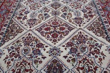 10X13 1940's EXQUISITE ANTIQUE 300+KPSI HAND KNOTTED VEGETABLE DYE ISFAHANN RUG picture