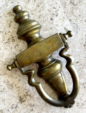 ANTIQUE c.1905 BOSTON VICTORIAN TORCHIERE ARCHITECTURAL SALVAGE DOORKNOCKER picture