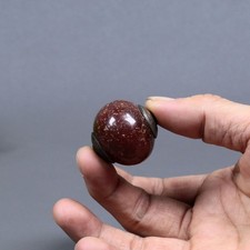 Antique Himalayan Tibetan Nepalese jade Prayer Bead with picture