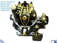 CARBURETOR REBUILDING SERVICE HOLLEY 4000/TEAPOT STYLE 55-57 FORD LINCOLN MERC picture