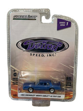 Greenlight Detroit Speed Series #1 Blue 1984 Chevy Monte Carlo SS Test Car 1/64 picture
