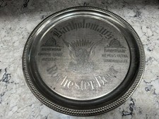 Antique Bartholomay Beer Tray Silver Pre Prohibition Rochester NY picture