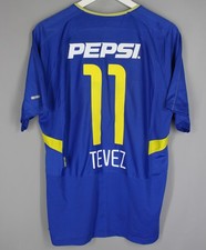 BOCA JUNIORS 2003 2004 HOME FOOTBALL SHIRT SOCCER JERSEY NIKE sz L #11 TEVEZ picture