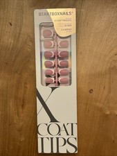 BTARTBOXNAILS X-Coat PRESS Nails  Kit French Tip 96 Pcs 2-4 Weeks Of Wear NEW￼￼ picture