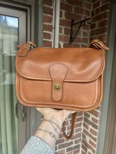 Vintage Coach NYC original rambler style 9735 tabac tan leather 80s retro purse picture