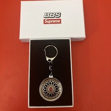 Supreme® x BBS RS Rim Keychain New in Box FW2025 Chrome Mesh Wheel Key Chain picture