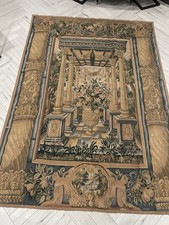 Antique Flemish Tapestry 16th 17th Century Silk & Wool Large 98.5”x70.5 Marked N picture