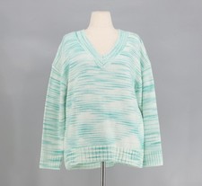 NWT TALBOTS Cozy V-Neck Sweater in Winter Space Dye Size XLp picture