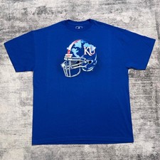 Foot Locker Kansas University KU Football Helmet T-Shirt XXL picture