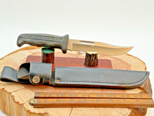 Vintage (1988) Buck USA 619 Woodsmate Fixed Blade w/sheath Rubber Handle-1983.26 picture