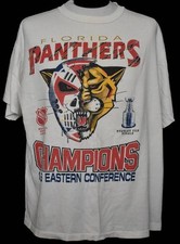 Vintage 90s NHL Florida Panthers Tee classic style hockey tee shirt QT1890 picture