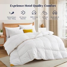 Puredown HOTEL Quality White Goose Down Comforter , King or Queen Bed Blanket picture