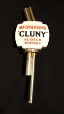 RARE Vintage Macpherson’s “Cluny” Scotch Whisky Bar Shot Pourer — Ceramic Label picture