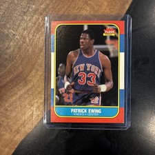 Fleer 1986-87 Patrick Ewing Rookie Card #32 New York Knicks HOF legend  picture