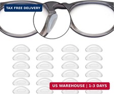 SMARTTOP 1.0mm Eyeglass Nose Pads 20 Pairs Stick On Silicone Anti-Slip Adhesive picture