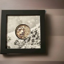 CIT 2024 Mongolia Snow Leopard 1 oz .9999 Silver Proof Coin High Relief picture