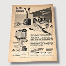 1955 Kiekhaefer Mercury Mark 55E Merc Electric Boat Engine Vintage Ad X picture