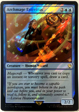 MTG Archmage Emeritus (Surge Foil) Commander: Final Fantasy 261 FFXIV NM picture