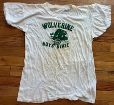 RARE VINTAGE 1940'S - 50'S GENERAL ATHLETIC AMERICAN LEGION BOYS STATE T SHIRT picture