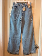 NWT Levi's Cinch Baggy Jeans Size 28x31 Light Wash Denim High Rise picture