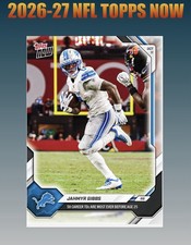 💥2026 Topps Now NFL #55💥JAHMYR GIBBS 58 TD’s - Lions -  Presale picture
