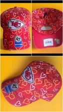 '47 Kansas City Chiefs Youth Mural Clean Up Adjustable Hat NWT ❤️ Heart Print picture
