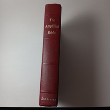 Vintage 1976 the amplified bible Zondervan 13th printing red hardcover  picture