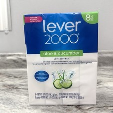 Lever 2000 Aloe Cucumber Bar Soap 4 Ounce Pack of 8 Refreshing Cleanser picture