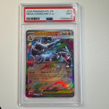 Mega Charizard X ex - PSA 9 - 013/094 Me02: Phantasmal Flames Holo picture