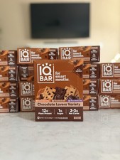 IQBAR Brain and Body Plant Protein Bars - Chocolate Lovers Variety -144ct(12 Pk) picture