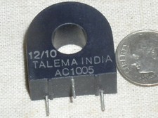 TALEMA AC1005 CT AC CURRENT SENSE READING TRANSFORMER 5A=500MV SOLAR WIND USA picture
