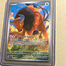 Paldean Tauros 218/193 SV02 Paldea Evolved Illustration Rare Holo English picture