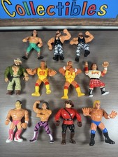 WWF Hasbro Lot Of 11. Actions Work Except Bottom Row. Hogan Skinner Piper Sid picture