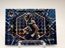 2023 Panini NFL Debut Jaxon Smith-Njigba #ND-12 Reactive Blue Mosaic Prizm (RC) picture