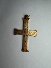 Metropolitan Museum of Art MMA 1985 Signed Gold Enamel Cross Charm picture