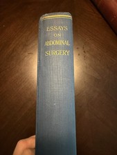 1915 Essays on Abdominal Surgery William Wood Antique Medical Book Illustrated  picture