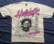 Hellstar Records Heaven Sounds Like Graphic Tee Cream Large NO RESERVE picture