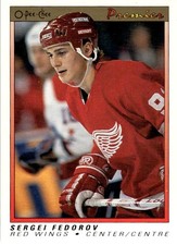1990-91 O-Pee-Chee Premier #30 Sergei Fedorov picture