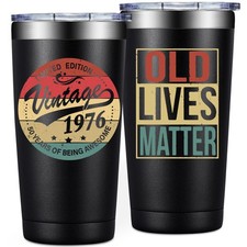 50th Birthday Gifts for Men Women - Vintage 1976 Tumbler Cup 20oz picture