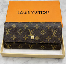  Authentic Louis Vuitton Portefeuille Sarah Monogram Long Brown Wallet picture